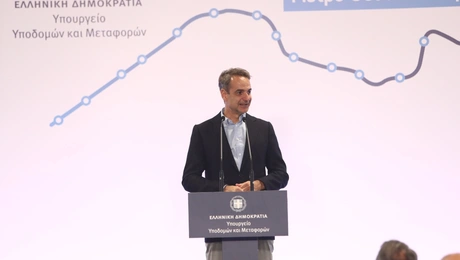 Μητσοτάκης στο μετρό Θεσσαλονίκης