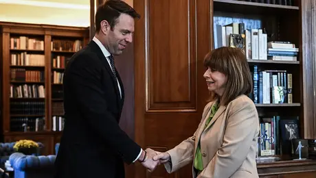 Ο Στέφανος Κασσελάκης και η Κατερίνα Σακελλαροπούλου