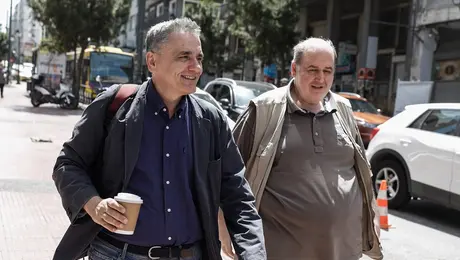 Ευκλείδης Τσακαλώτος και Νίκος Φίλης