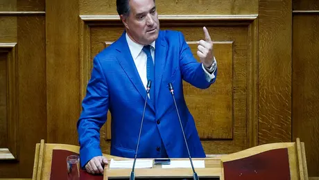 Ο Άδωνις Γεωργιάδης στη Βουλή