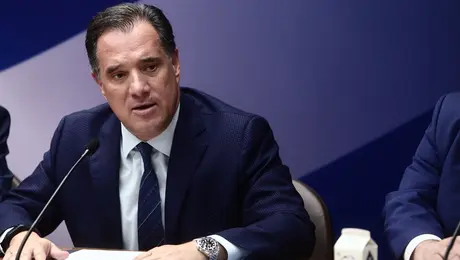 Ο Άδωνις Γεωργιάδης σε συνέντευξη Τύπου