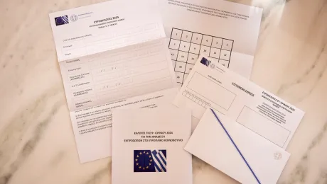 Φάκελος επιστολικής ψήφου στην Ευρωεκλογές 2024