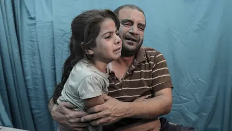 Παλαιστίνιοι τραυματίες στο νοσοκομείο Χαν Γιουνίς