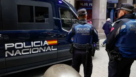 Αστυνομία σε δρόμο της Μαδρίτης