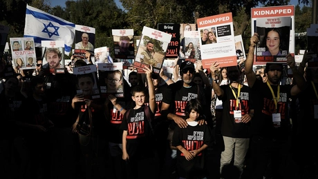 Διαμαρτυρία για τους ομήρους στο Ισραήλ
