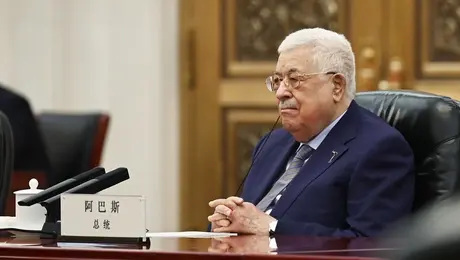 Ο πρόεδρος της Παλαιστινιακής Αρχής, Μαχμούντ Αμπάς