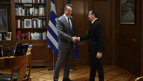 Συνάντηση Κυριάκου Μητσοτάκη - Χάρη Δούκα