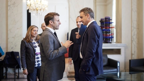 Συνάντηση Μητσοτάκη - Μακρόν