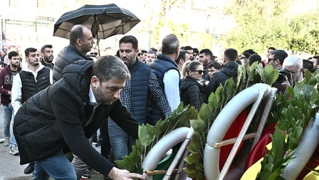 Ο Νίκος Ανδρουλάκης στο Πολυτεχνείο