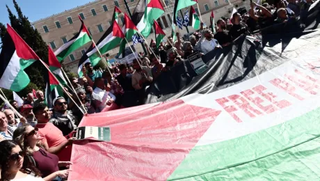 Συλλαλητήριο αλληλεγγύης για την Παλαιστίνη 