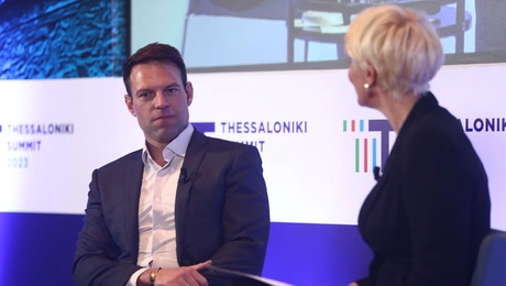 Ο Στέφανος Κασσελάκης στο Thessaloniki Summit