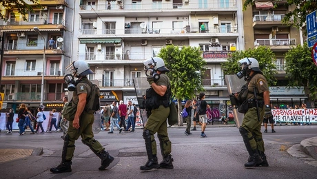 Δυνάμεις των ΜΑΤ στη Θεσσαλονίκη