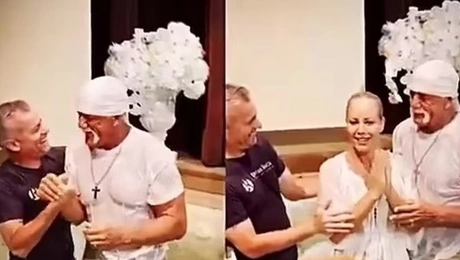 Ο Χαλκ Χόγκαν βαπτίστηκε μαζί με τη σύζυγό του, Σκάι Ντέιλι