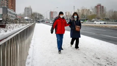 Χιονόπτωση στην Κίνα