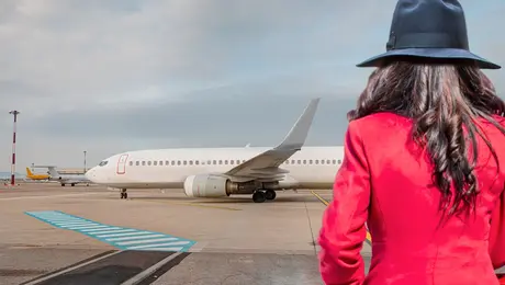 Κόκκινα ρούχα σε πτήση