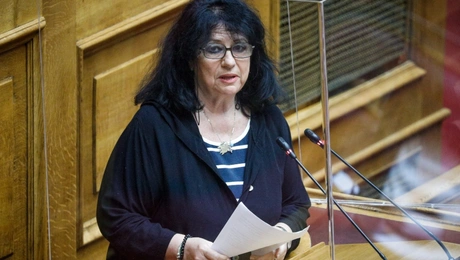 Η Άννα Βαγενά στη Βουλή