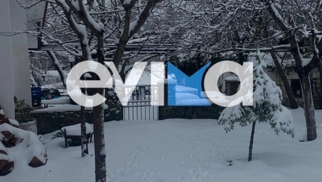 Χιόνια στην Εύβοια