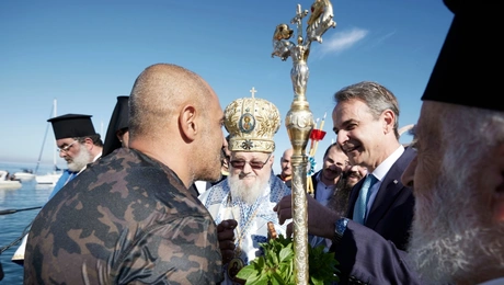 Ο Κυριάκος Μητσοτάκης στα Χανιά για τα Θεοφάνια