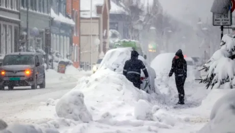 Χιονοθύελλα στη Νορβηγία