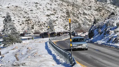 Χιονόπτωση στην Πάρνηθα