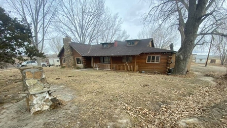 Ο κεντρικός ξενώνας του Triangle Cross Ranch