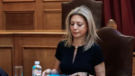 Η Μαρία Καρυστιανού στην Εξεταστική για τα Τέμπη