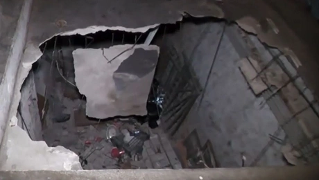 Καθίζηση οδοστρώματος στη Θεσσαλονίκη