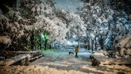 Χιονόπτωση στην Αθήνα