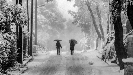 Χιονόπτωση στην Αττική