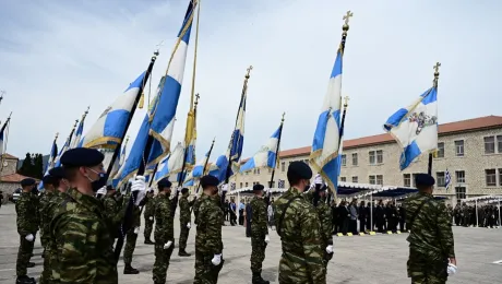 Στρατιώτες σε τελετή εορτασμού