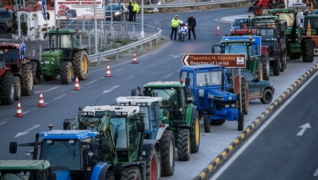 Αγρότες στη Λάρισα