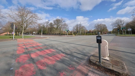 Άδειος δρόμος στο West Didsbury