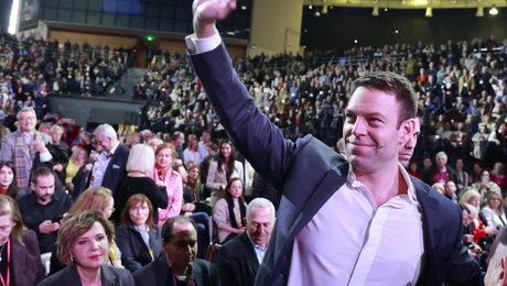 Κασσελάκης στο Συνέδριο του ΣΥΡΙΖΑ