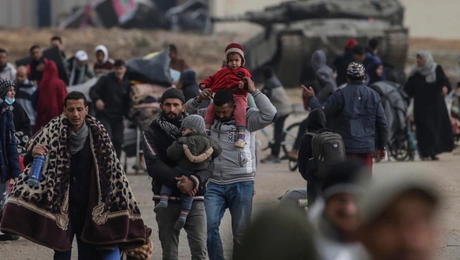 Εκτοπισμένοι Παλαιστίνιοι στη Ράφα