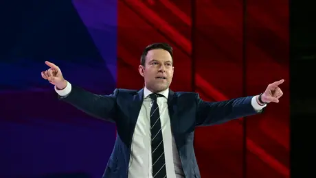 Ο Κασσελάκης στο Συνέδριο του ΣΥΡΙΖΑ