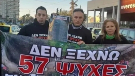 Ο Νίκος Κόντης διανύει απόσταση 400 χιλιομέτρων στη μνήμη των 57 νεκρών της τραγωδίας στα Τέμπη.