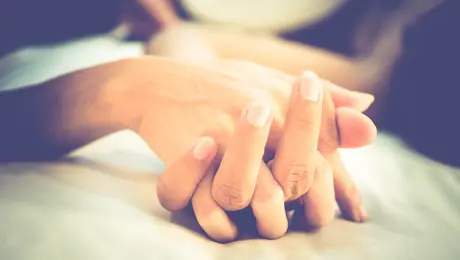 Χέρια ζευγαριού