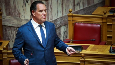 Ο Άδωνις Γεωργιάδης στη Βουλή