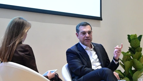 Ο Αλέξης Τσίπρας στο συνέδριο «Μεταπολίτευση, 50 χρόνια μετά»