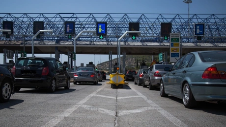 Αυξημένη κίνηση σε σταθμό διοδίων