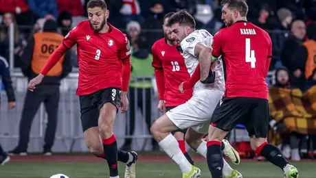 Φάση από τον αγώνα Γεωργία - Ελλάδα