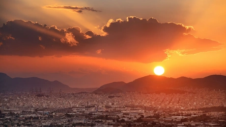 Ηλιοβασίλεμα στην Αθήνα