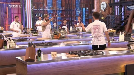 Στιγμιότυπο από τον διαγωνισμό μαγειρικής MasterChef