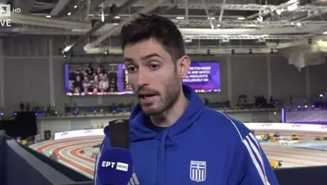 Ο Μίλτος Τεντόγλου στο Παγκόσμιο Κλειστού Στιβου στη Γλασκώβη