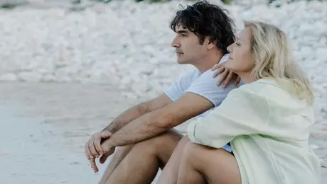 Χριστόφορος Παπακαλιάτης - Μαρία Καβογιάννη στα γυρίσματα του Maestro