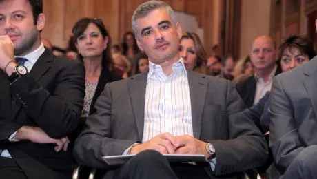 Άρης Σπηλιωτόπουλος - Συνέντευξη τύπου για την διοργάνωση του Συνεδρίου TBEX 2014 στο δημαρχείο της Αθήνας