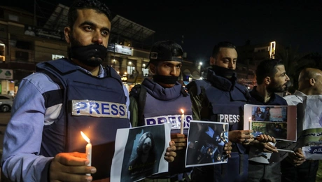Δημοσιογράφοι στη Γάζα