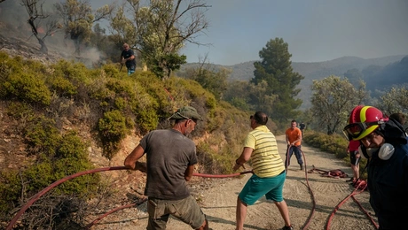 Φωτιά στη Λέσβο