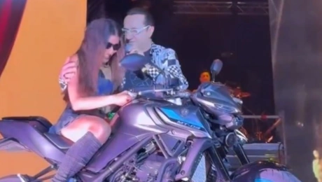 Η Μαρίνα Σάττι και ο Λευτέρης Πανταζής στην Τεχνόπολη