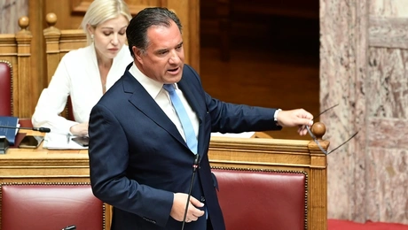 Ο Άδωνις Γεωργιάδης στη Βουλή